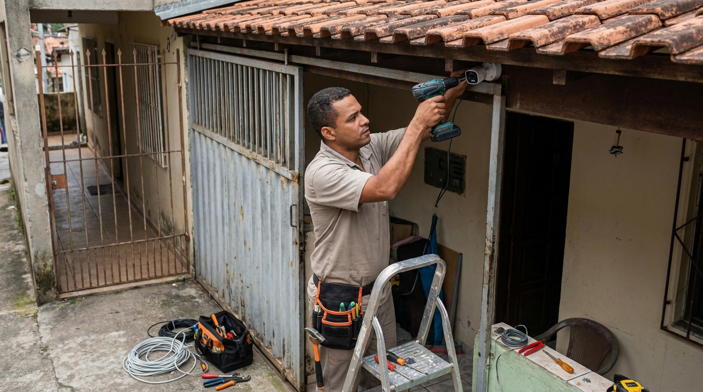 Instalação de Câmera Residencial em São Carlos‑SP