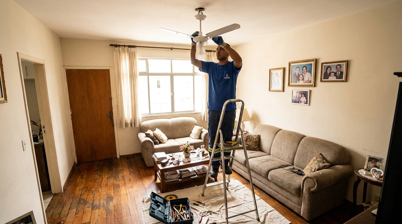 Substituição de Ventilador em São Carlos‑SP